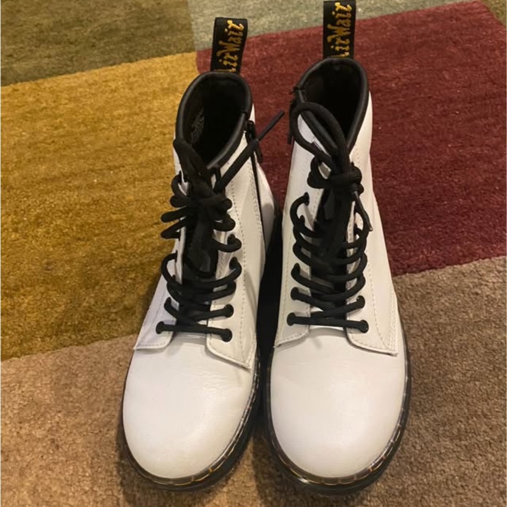 Dr. Martens Kids White Boots
